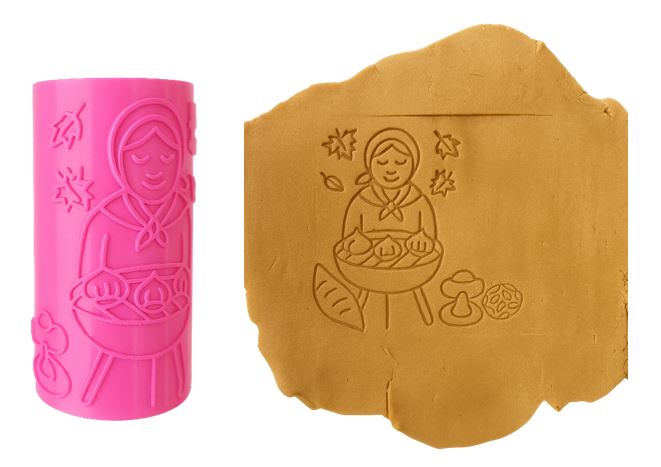 Rodet amb estampa de la castanyada